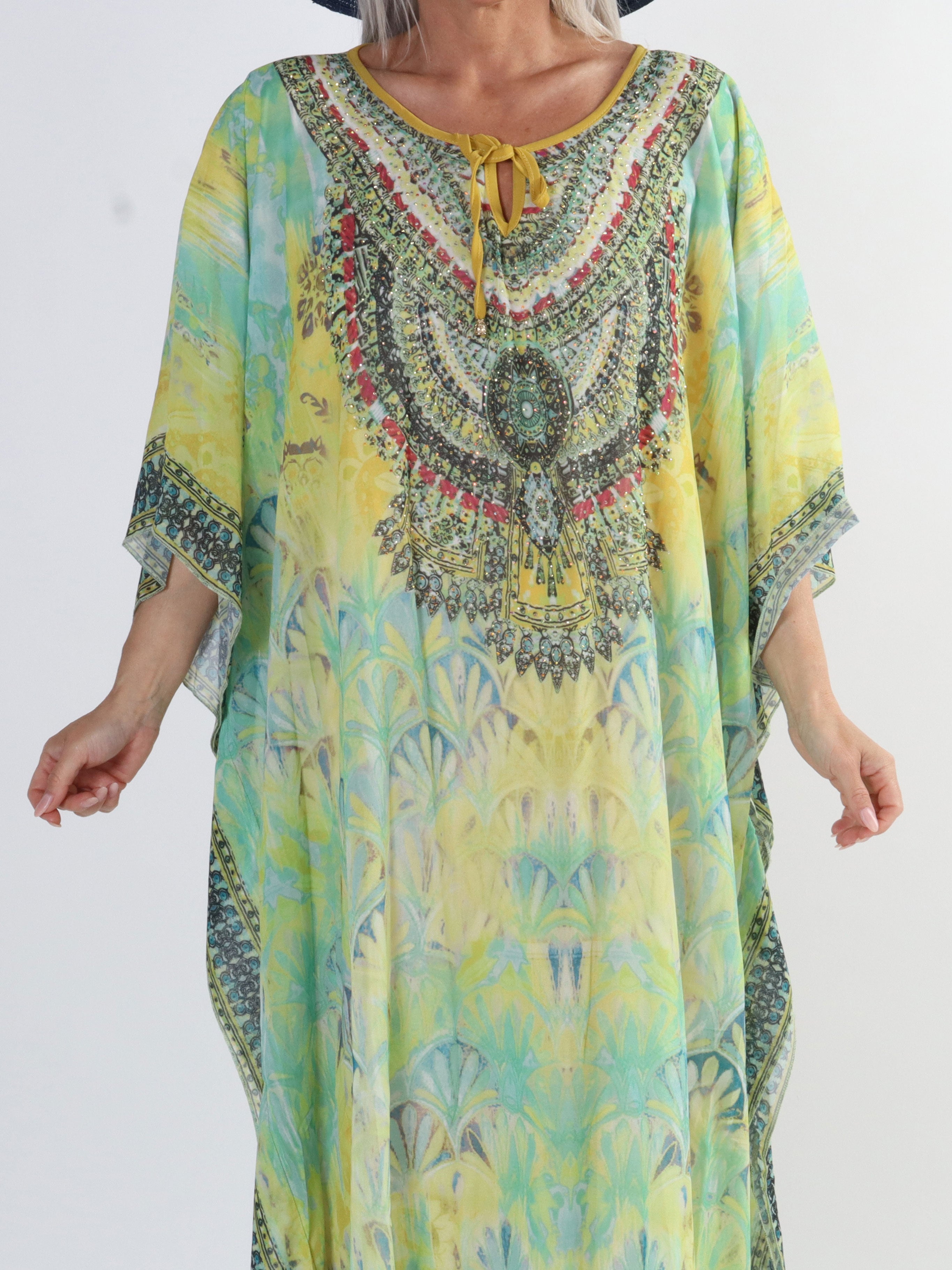 Sasha - Lang plus size tunika med similisten